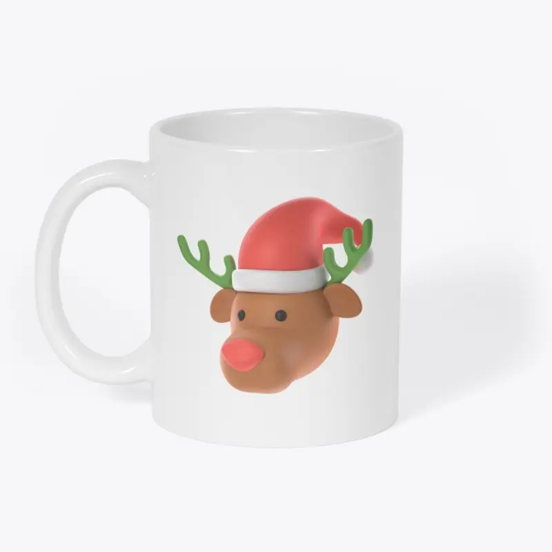 Merry Christmas and 3D Deer Mug